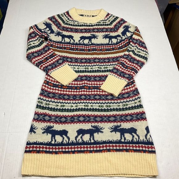 Kiel James Patrick Dresses & Skirts - Cozy Cabin Kiel James Patrick Long Sleeve Sweater Dress Fair Isle Pullover SMALL